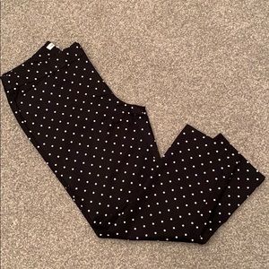 Liz Claiborne cropped Polka Dot Dress Pants